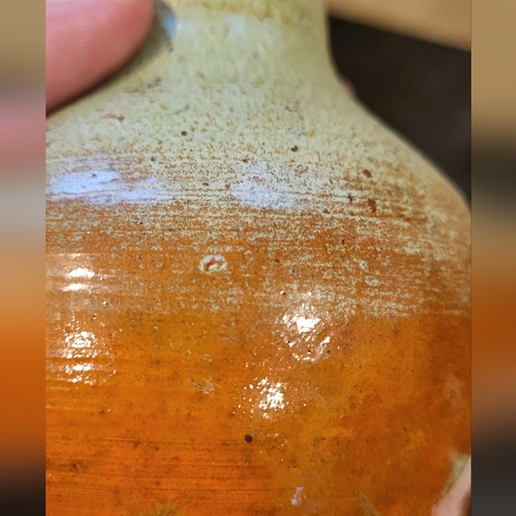 Antique Handmade Pine State Pottery of Sanford, NC Walter Owen Bottle Vase - Picture 11 of 13